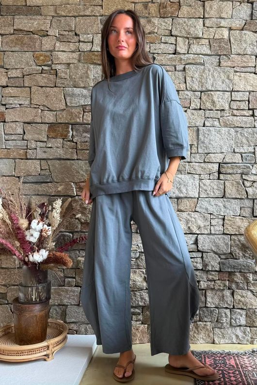 Lagen Relaxed Sweatshirt Storm